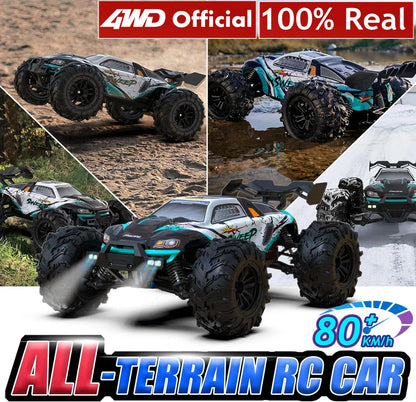 4WD Remote Control Car – Off-Road 4x4 RC High-Speed Buggy Truck, Brushless 50/80KM/H Drift Racing Toy for Kids & Adults