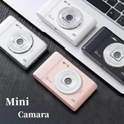 4K Digital Camera – 50MP Travel Selfie Camera with HD Zoom, 2.4-inch Screen, Mini Retro Cam for Kids & Beginners