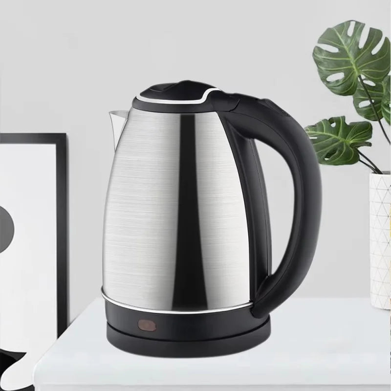 2L Travel Electric Kettle | Stainless Steel Portable Water Boiler for Tea & Coffee