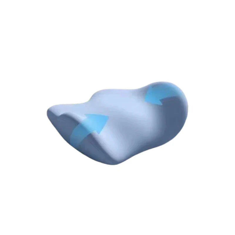 Ergonomic Lumbar Support Pillow — Soft Memory Cotton Cushion for Sleep, Back Pain Relief & Bed Support