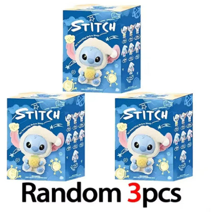 Miniso Disney Stitch Blind Box — “Eat Something Before Sleep” Vinyl Plush Doll Pendant, Surprise Gift Toy