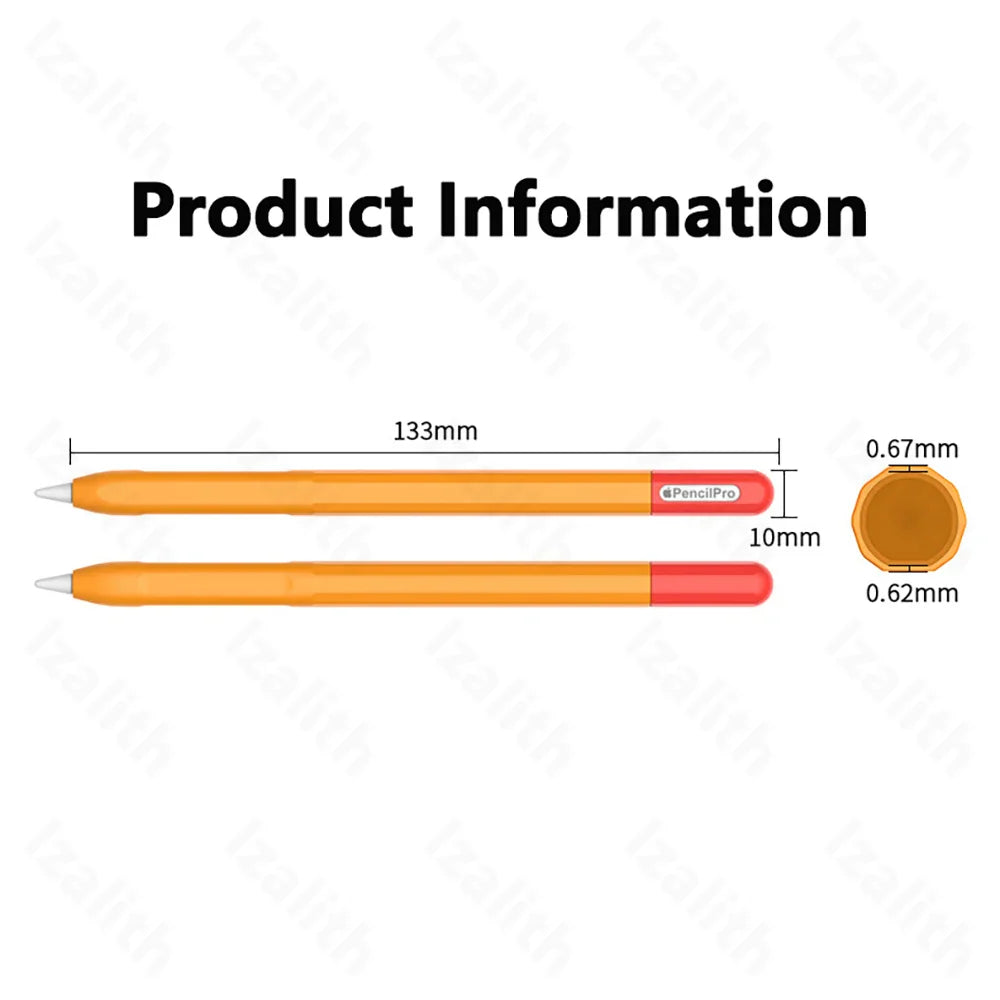 Pencil Case for Apple Pencil Pro | Soft Silicone Ultra-Thin Protective Cover for iPad Pencil