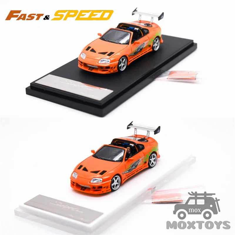 Preorder FS 1:64 Supra Targa A80 Bomex FNF Orange – Limited Edition Diecast Model Car