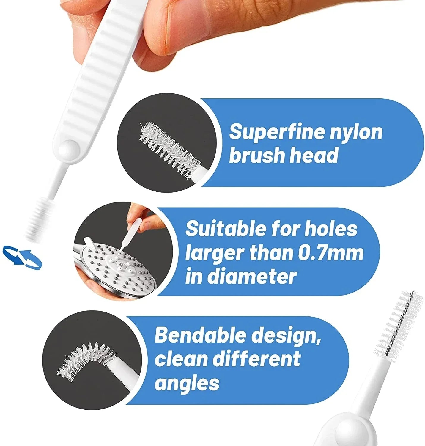 Phone Charging Port Dust Plug & Cleaner Kit - USB Port Cleaning Brush for iPhone 14/13 Pro Max & Electronics