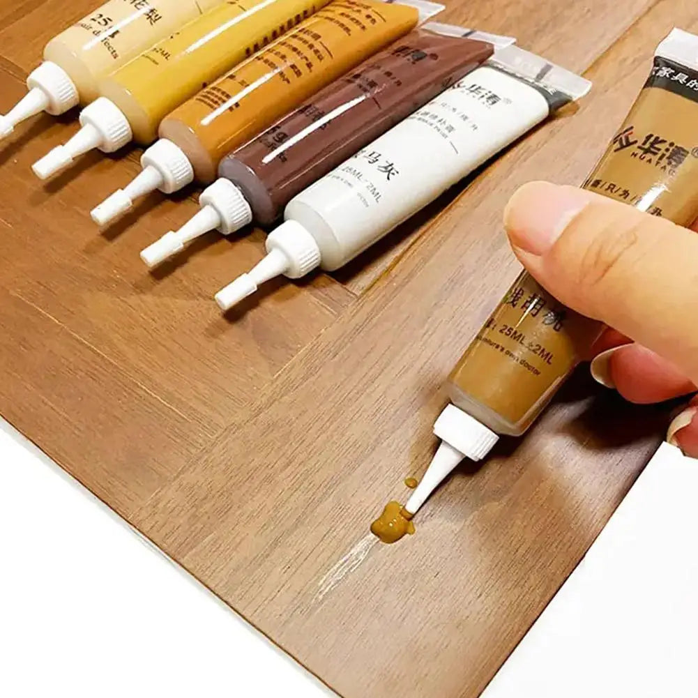 20ML Multicolor Wooden Furniture Scratch Repair Cream — Damage Repair Filler Paint for Refinishing, 1PC