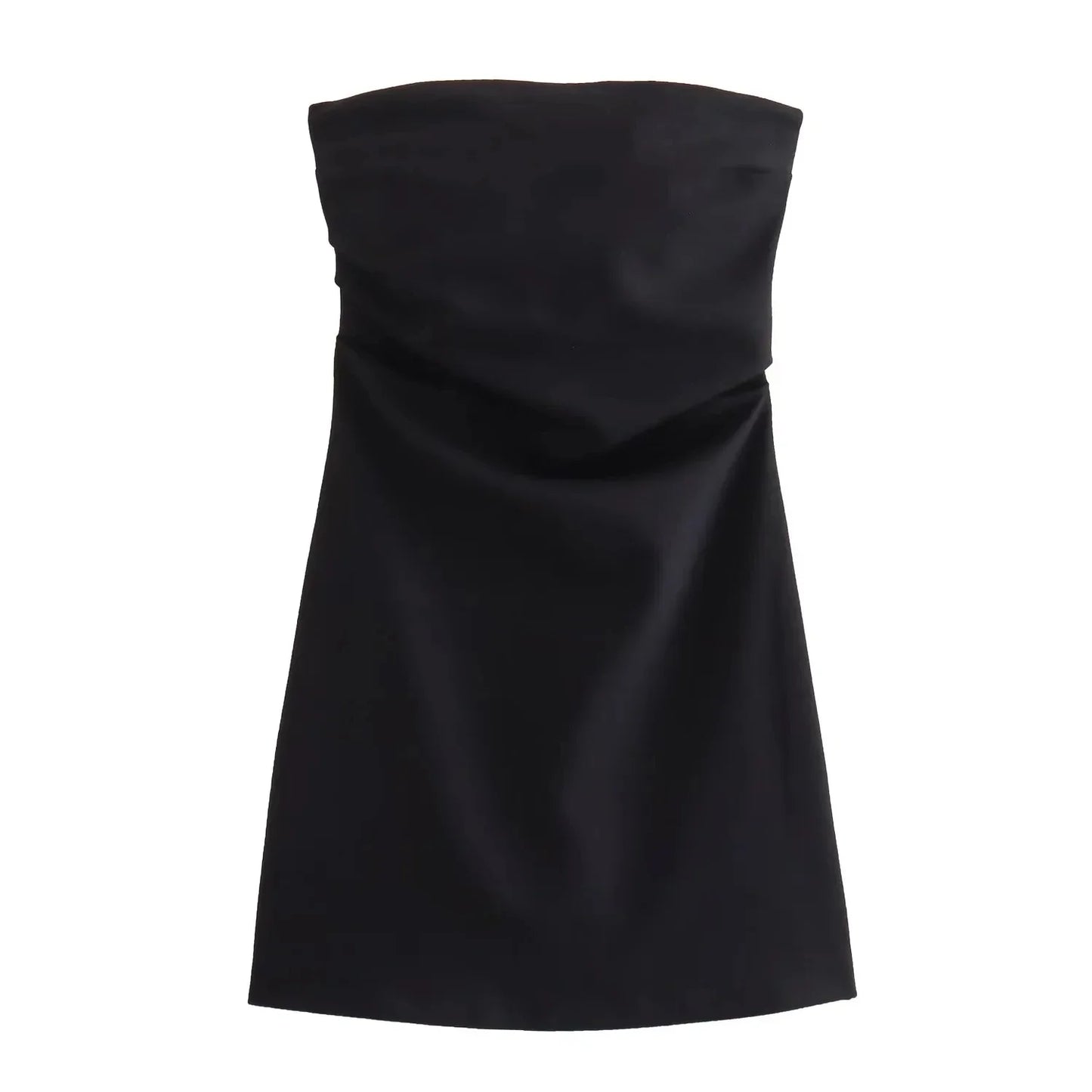 HXAO Women’s Off-Shoulder Corset Dress – Ruched Backless Bodycon Short Party Dress in Blue, Black & White