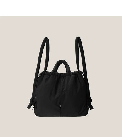 2023 Casual Nylon Padded Tote Bag – Soft Puffer Shoulder & Crossbody Handbag for Women, Large Capacity Vintage Design