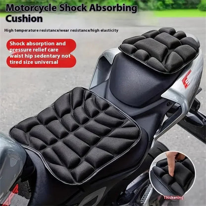 Universal Motorcycle Seat Cushion - Thick Shock-Absorbing Heat-Insulating Comfort Pad