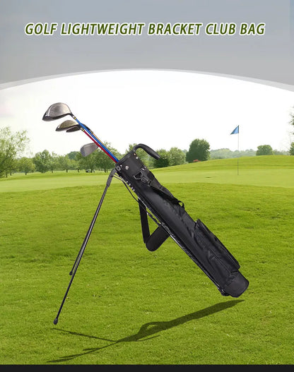 Lightweight Golf Club Bag with Bracket - Waterproof Stand Carry Bag, Golf Gun Rack Design