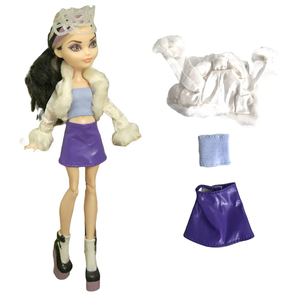 11-Inch Doll Clothes for 1/6 Dolls – Casual Dress & Fashion Outfits for 27 CM Girls' Dolls, DIY Toy Clothing