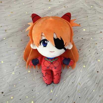 20cm Ayanami Rei Plush Toy – Kawaii Evangelion Anime Doll, Soft EVA Stuffed Plush for Room Decor & Gifts