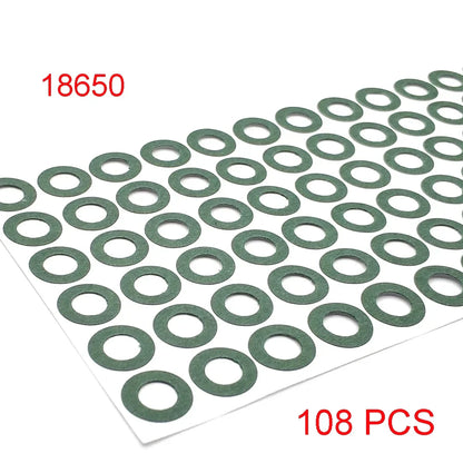 18650/21700/32650 Li-ion Battery Insulation Gasket – Barley Paper Insulating Glue Patch & Electrode Pads for Battery Pack