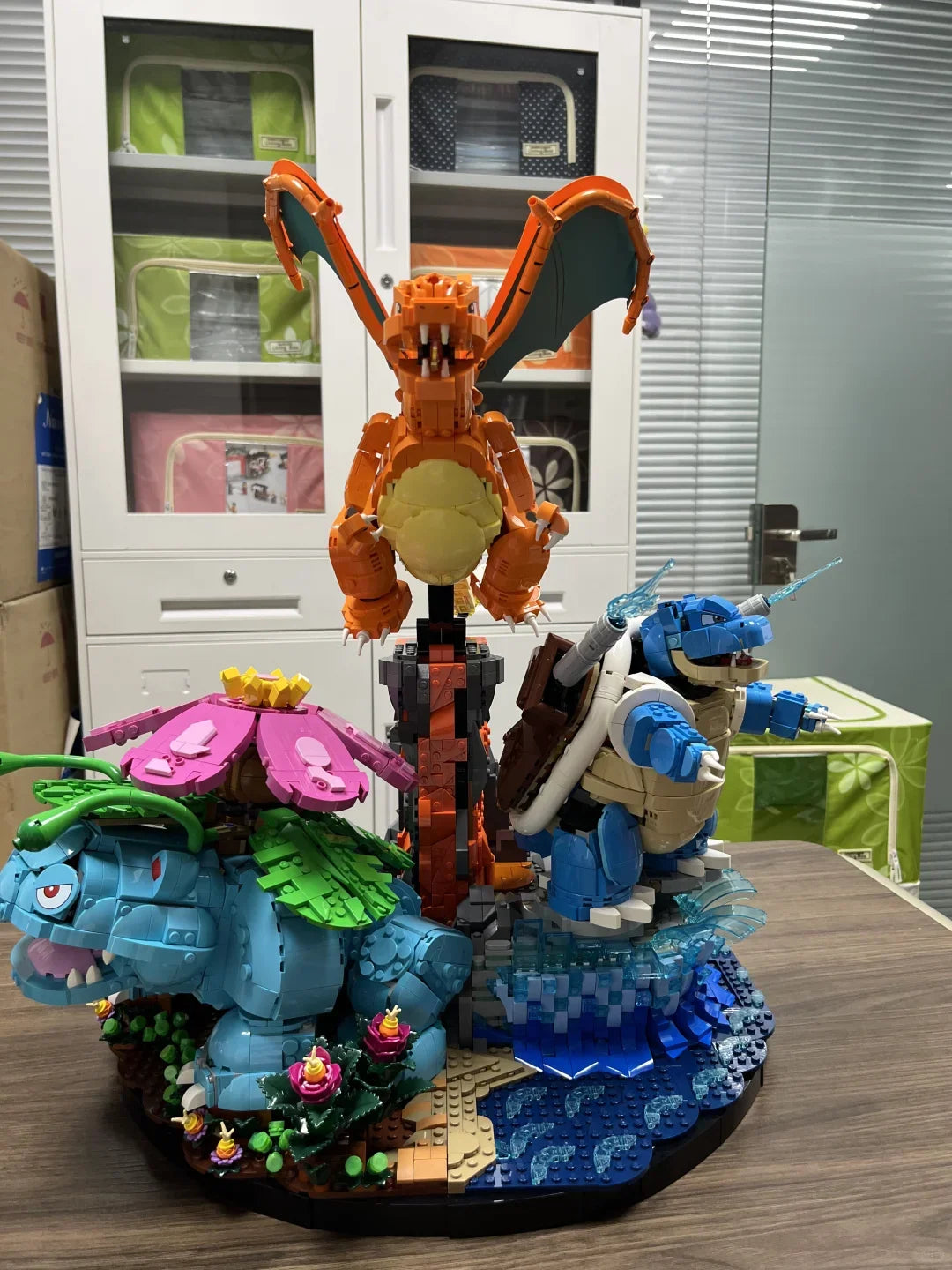 MOC Elf Character Building Blocks Set - Frog, Fire Dragon & Water Turtle Home Decor Gift