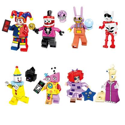 The Amazing Digital Circus Assembly Doll Set - 8-Piece Magical Digital Character Toy Collection