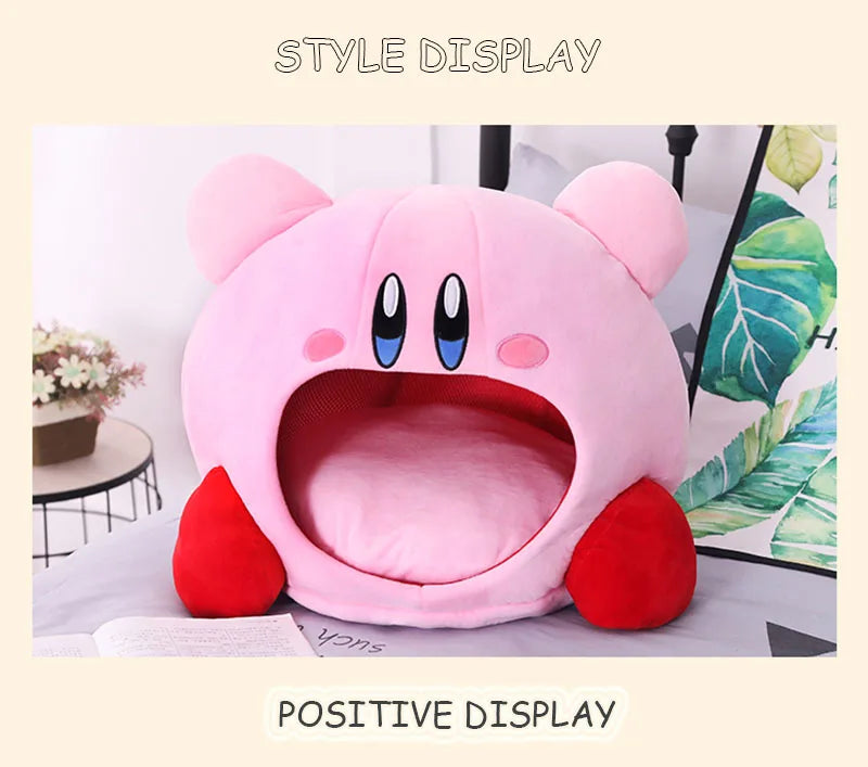 Anime Games Kirby Plush Doll – Soft Nap Pillow, Kawaii Pet Cat Nest & Stuffed Toy Bed, Cute Gift for Kids