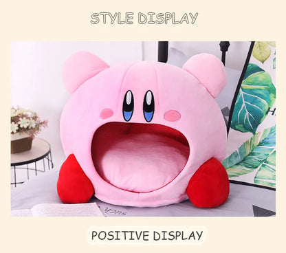Anime Games Kirby Plush Doll – Soft Nap Pillow, Kawaii Pet Cat Nest & Stuffed Toy Bed, Cute Gift for Kids