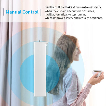 Smart Tuya WiFi/ZigBee Electric Curtain Shutter Motor – 22.5CM, RF Remote, App Control, Alexa, Google Assistant & SmartThings Compatible