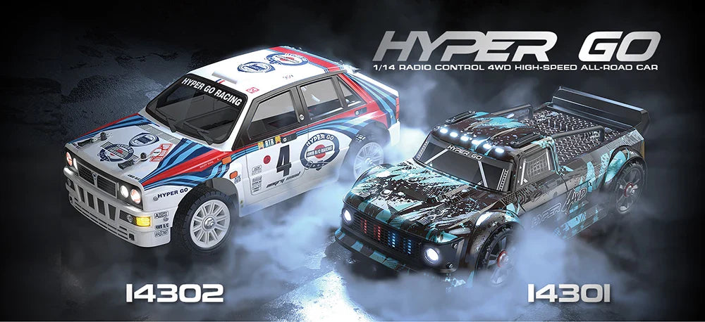 MJX 14301/14302/14303 1/14 RC Car — 55km/h Brushless HYPER GO 2.4G 4WD Off-Road High-Speed Remote Control Car Truck Hobby Toy