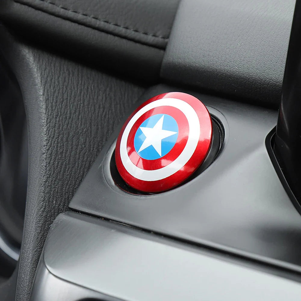 Iron Man & Spider-Man Car Ignition Switch Cover – Batman Sticker, Protective Trim Accessories & Gifts