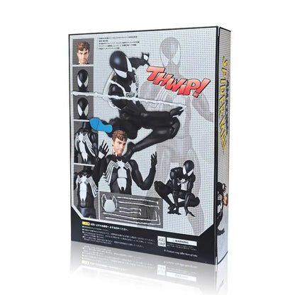 CT 1/12 Spider-Man MAFEX 147 Black Suit Venom Action Figure 6" Anime Model Toy Collectible