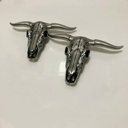 Outdoor EDC Stainless Steel Bull Head Tool – Multi-Function Pocket Cutter, Necklace Pendant & Defensive Window Breaker