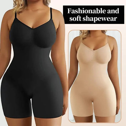 Seamless High Waist Body Shaper: Tummy Control Shapewear Bodysuit for Women - Stretchy Flat Belly Belt Design