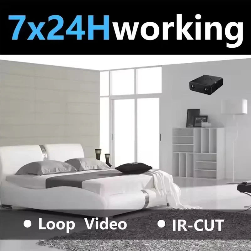 XD Mini 4K Full HD WiFi Security Camera – Night Vision Waterproof Home Surveillance Video Recorder with Remote Monitoring