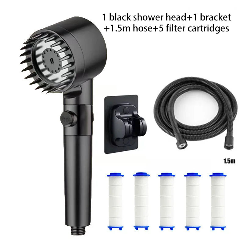 Shower Filter with 4 Modes – Head Massage Showerhead Replacement for Shower Knobs & Bathroom Fixtures