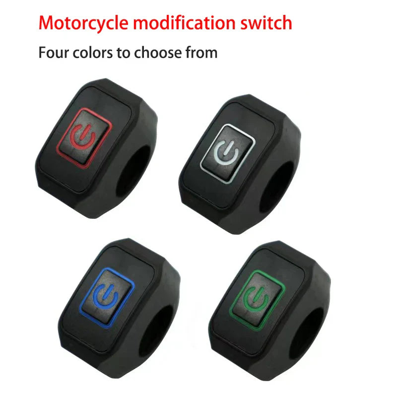 Waterproof LED Motorcycle Handlebar Switch – Headlight & Horn ON/OFF Button