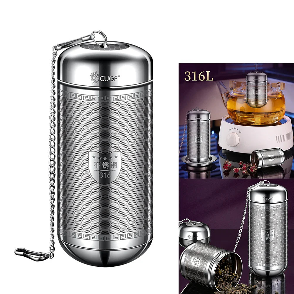 Stainless Steel Tea Infuser & Spice Strainer - Locking Mesh Ball Filter for Tea & Seasoning