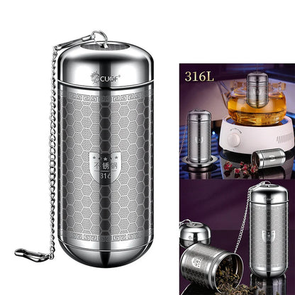 Stainless Steel Tea Infuser & Spice Strainer - Locking Mesh Ball Filter for Tea & Seasoning