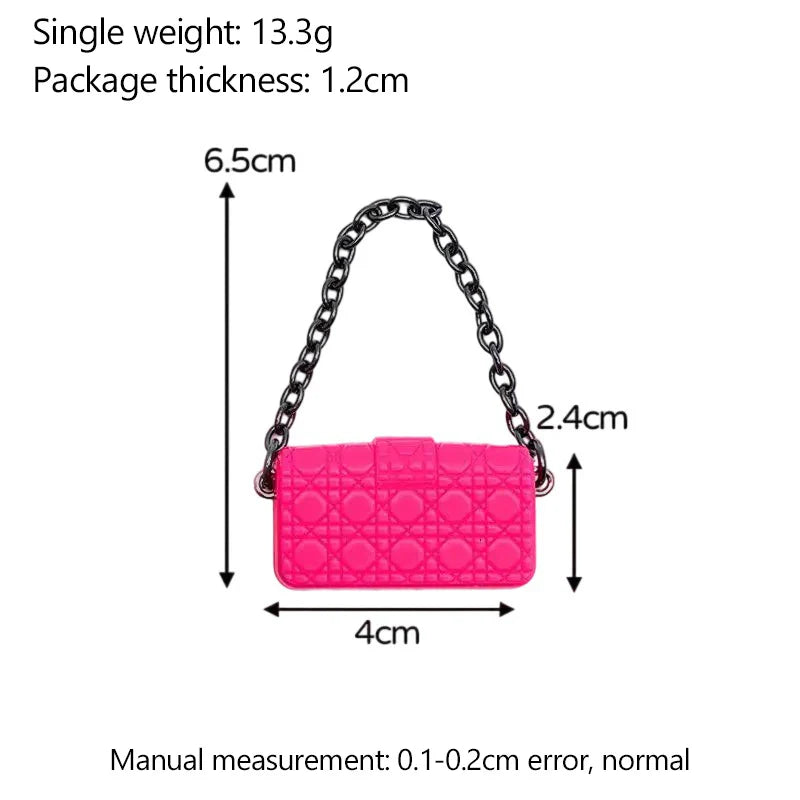 1:12 Dollhouse Miniature Shoulder & Crossbody Bags – Decorative Toy Accessories for Dollhouse Collectors