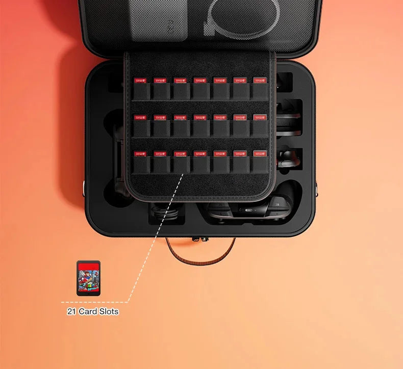 All-in-One 2025 Switch 2 Large Storage Case – Waterproof EVA Hard Carrying Bag for Mario Accessories