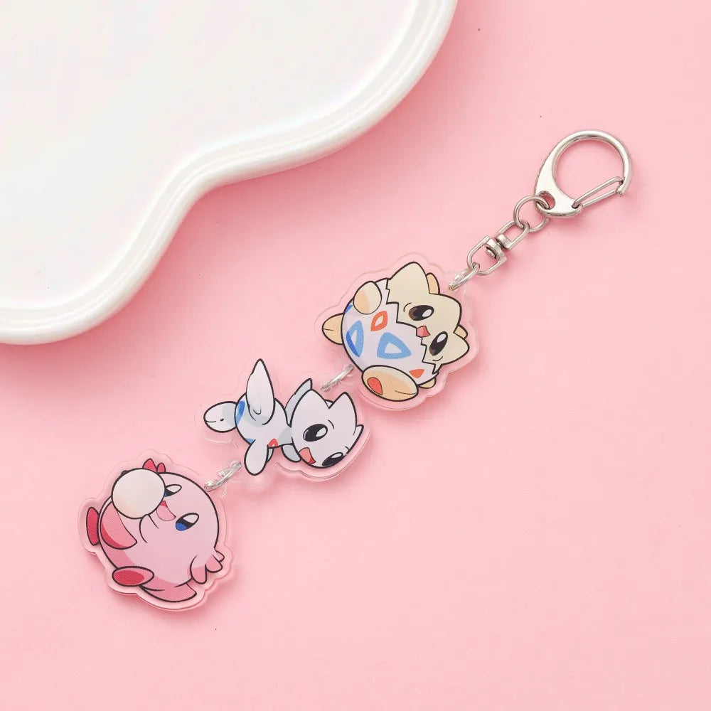 Anime Acrylic Keychain – Cute Cartoon Car Bag Pendant, Creative Gift for Friends & Fans, Fun Keyring Charm