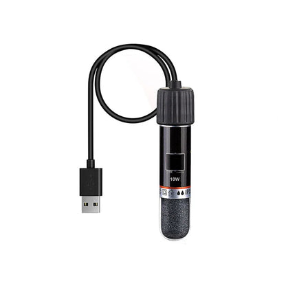 USB Mini Aquarium Heating Rod – 10W Submersible Thermostat Heater for Small Fish Tanks, 26°C Constant Temperature