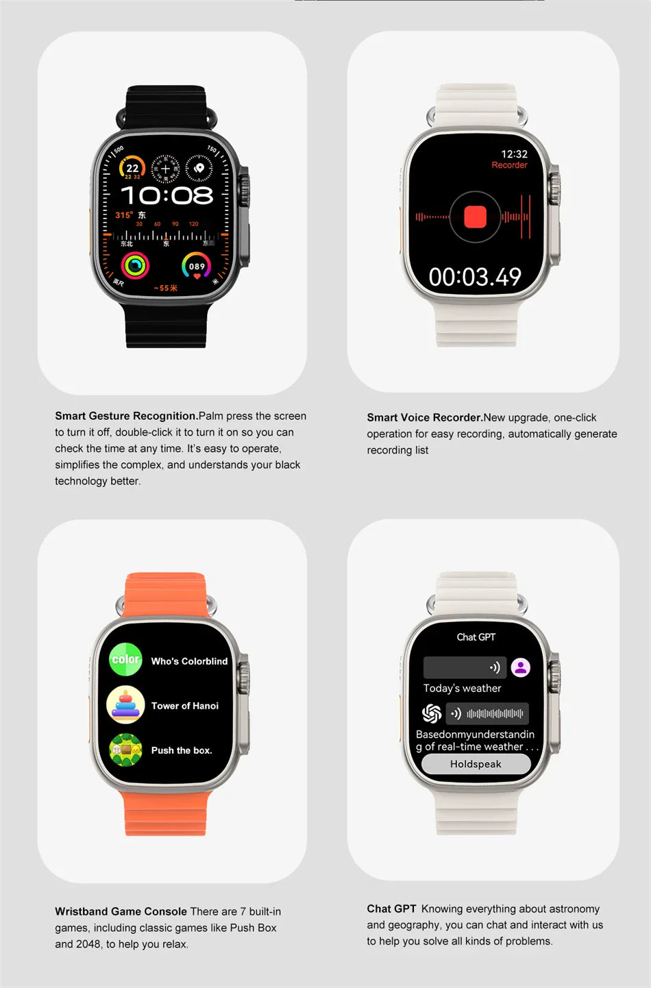 2025 DT Ultra 3 Pro Smartwatch – NFC, Bluetooth Call, Music & Video, Waterproof for Android & iOS, 32GB
