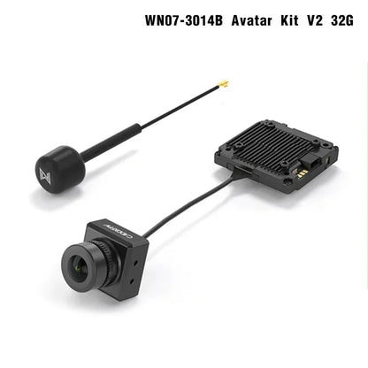 CADDX Walksnail Avatar HD Pro Kit V2 – FPV HD Kit with Gyroflow 8G/32G Camera for DJI