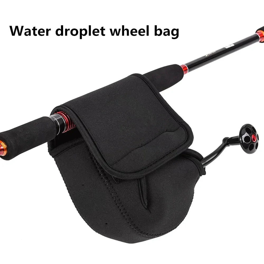 Waterproof Neoprene Fishing Reel Cover Bag – S/M/L Spinning Reel Protective Storage Case for Outdoor Fishing Gear Protection