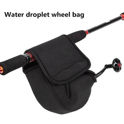 Waterproof Neoprene Fishing Reel Cover Bag – S/M/L Spinning Reel Protective Storage Case for Outdoor Fishing Gear Protection