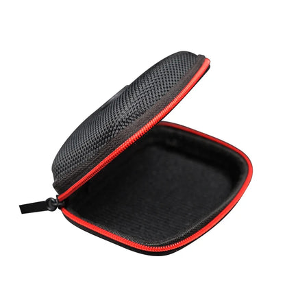 KZ Original PU Zipper Earphone Storage Bag – Portable Black Case for Earbuds, Accessories, and Cards