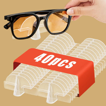 10/16/20/30/40pcs Wall-Mounted Glasses Holder – Fashionable Eyeglass Storage Rack
