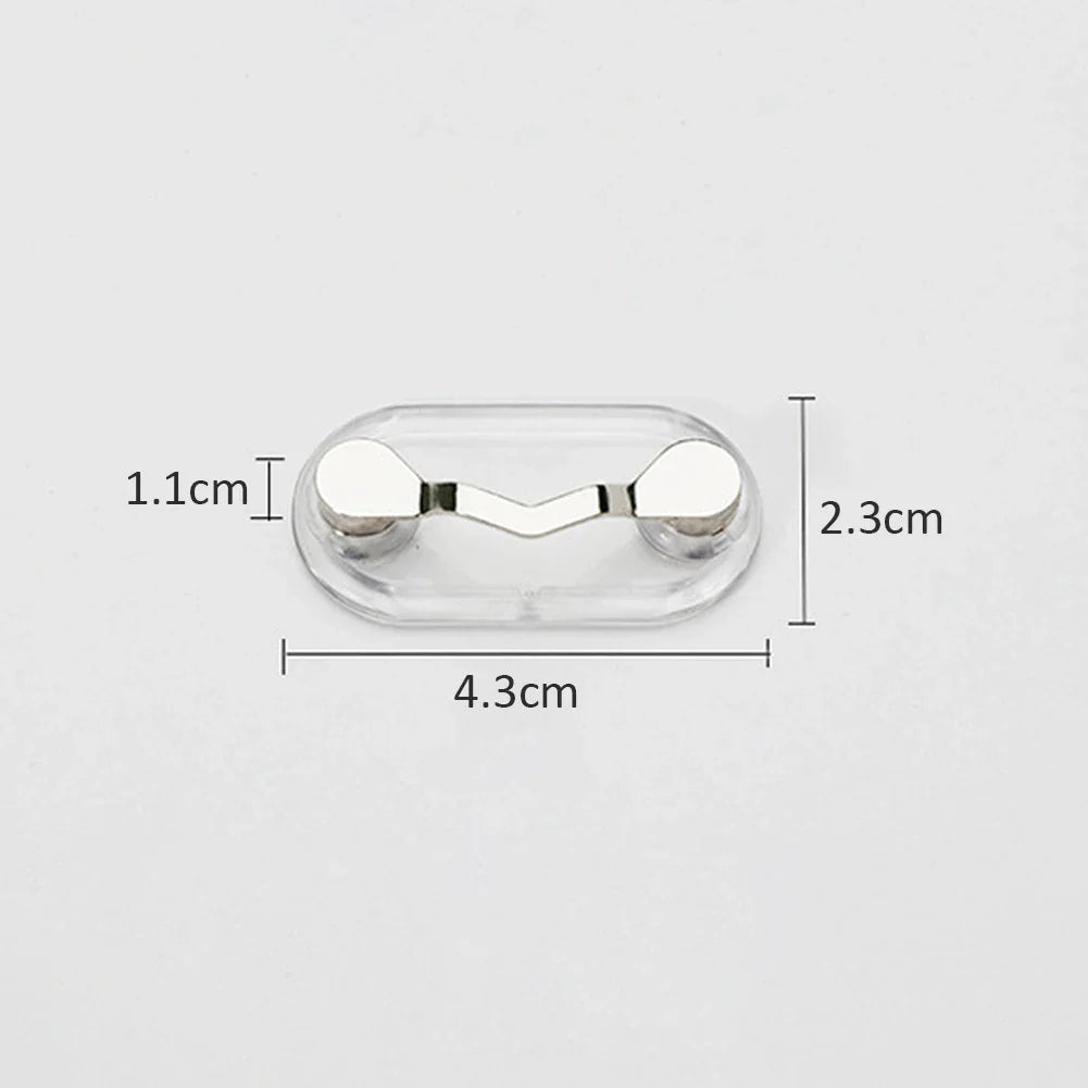 Magnetic Bat-Shaped Eyeglass Holder: Multi-Function Portable Brooch Pin for Glasses & Headsets
