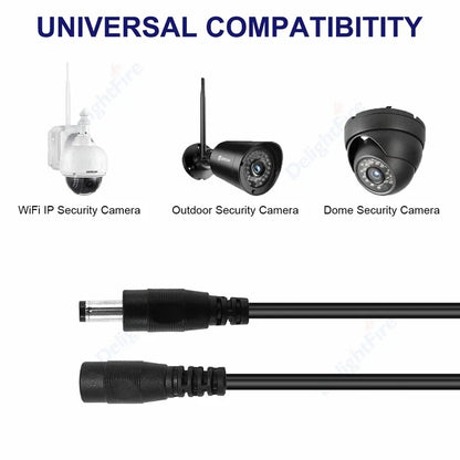 DC Power Extension Cable 5.5×2.1mm – 0.5M to 10M 22AWG Male to Female Cable for CCTV & LED Lights