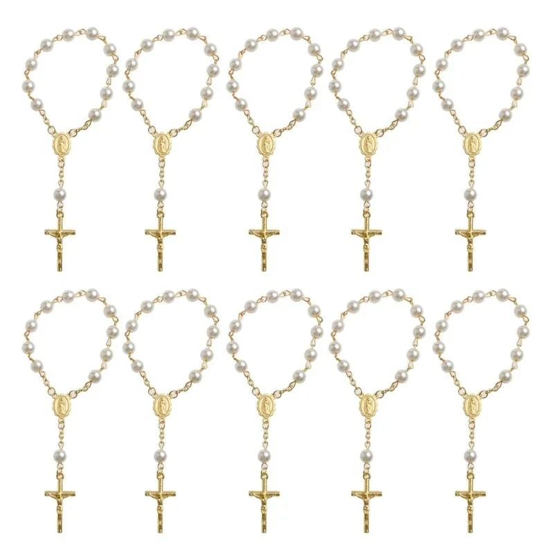 6mm Tiger Eye Rosary Beads Necklace – Catholic Jesus & Virgin Mary Pendant Long Knotted Chain Religious Jewelry for Men & Women
