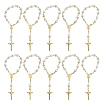 6mm Tiger Eye Rosary Beads Necklace – Catholic Jesus & Virgin Mary Pendant Long Knotted Chain Religious Jewelry for Men & Women