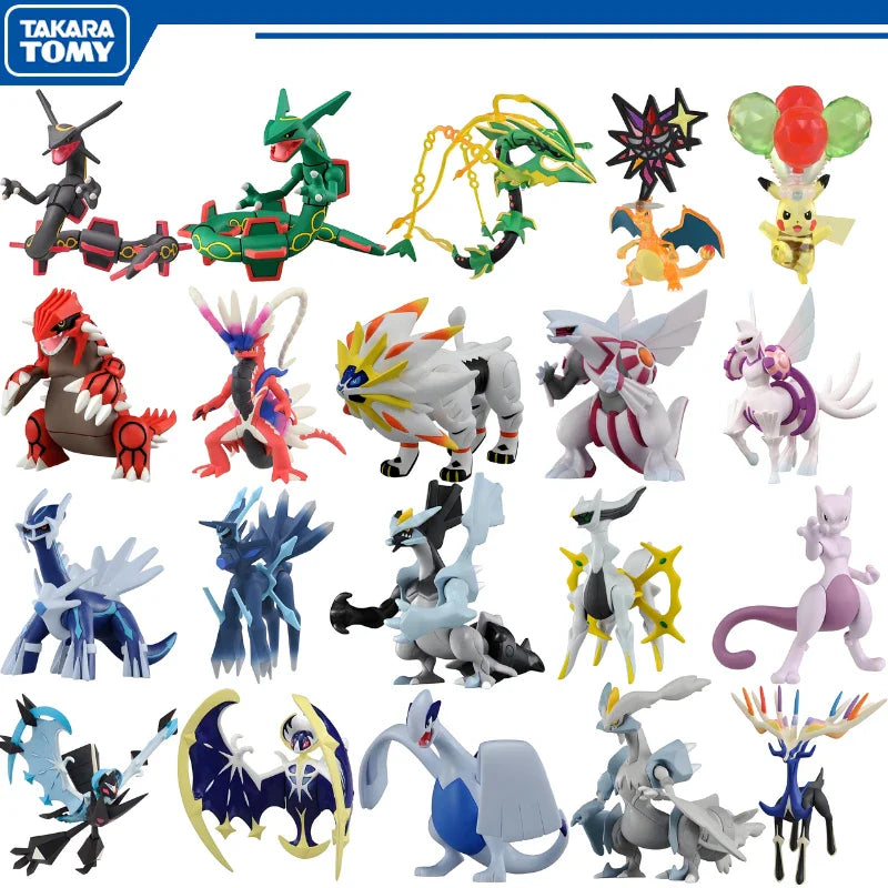 Original Takara Tomy Pokémon Figures – Koraidon, Rayquaza, Palkia, Groudon, Solgaleo, Arceus & Charizard Anime Collectible Dolls