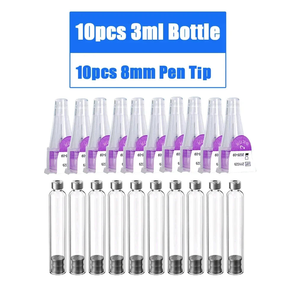 Magic Pen Tattoo & Insulin Cartridge — 3ml Empty Cassette Bottle for Lilly Insulin Injection Pen & Medical Aesthetics