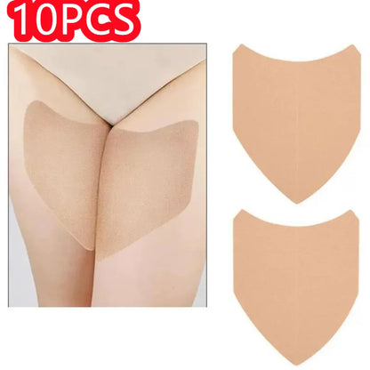 10PCS V-Shaped Anti-Chafing Thigh Tape – Invisible Sweat-Absorbing Friction Relief Pads for Men & Women Body Comfort