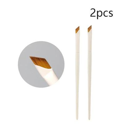 Upgrade Blade Eyeliner Brush | Ultra-Thin Fine Angle Flat Brush for Eyebrows & Under-Eye Makeup | Precise Detail White Brush