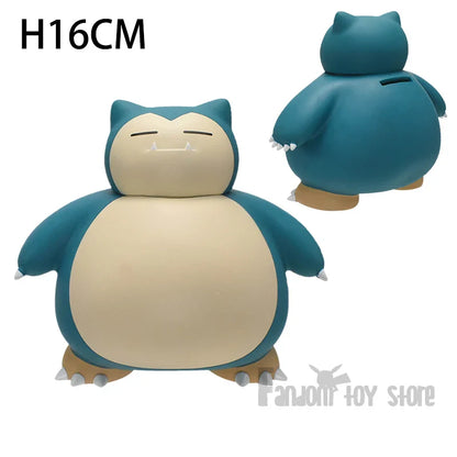 Pokemon Snorlax Money Box — Standing & Sitting Piggy Bank Figure, Cute Saving Pot for Kids Birthday Gift